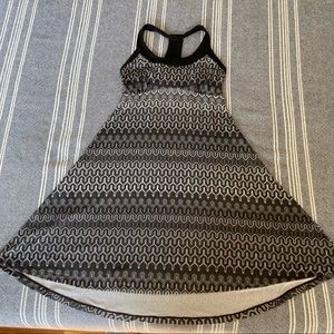 Prana medium dress with shelf bra.